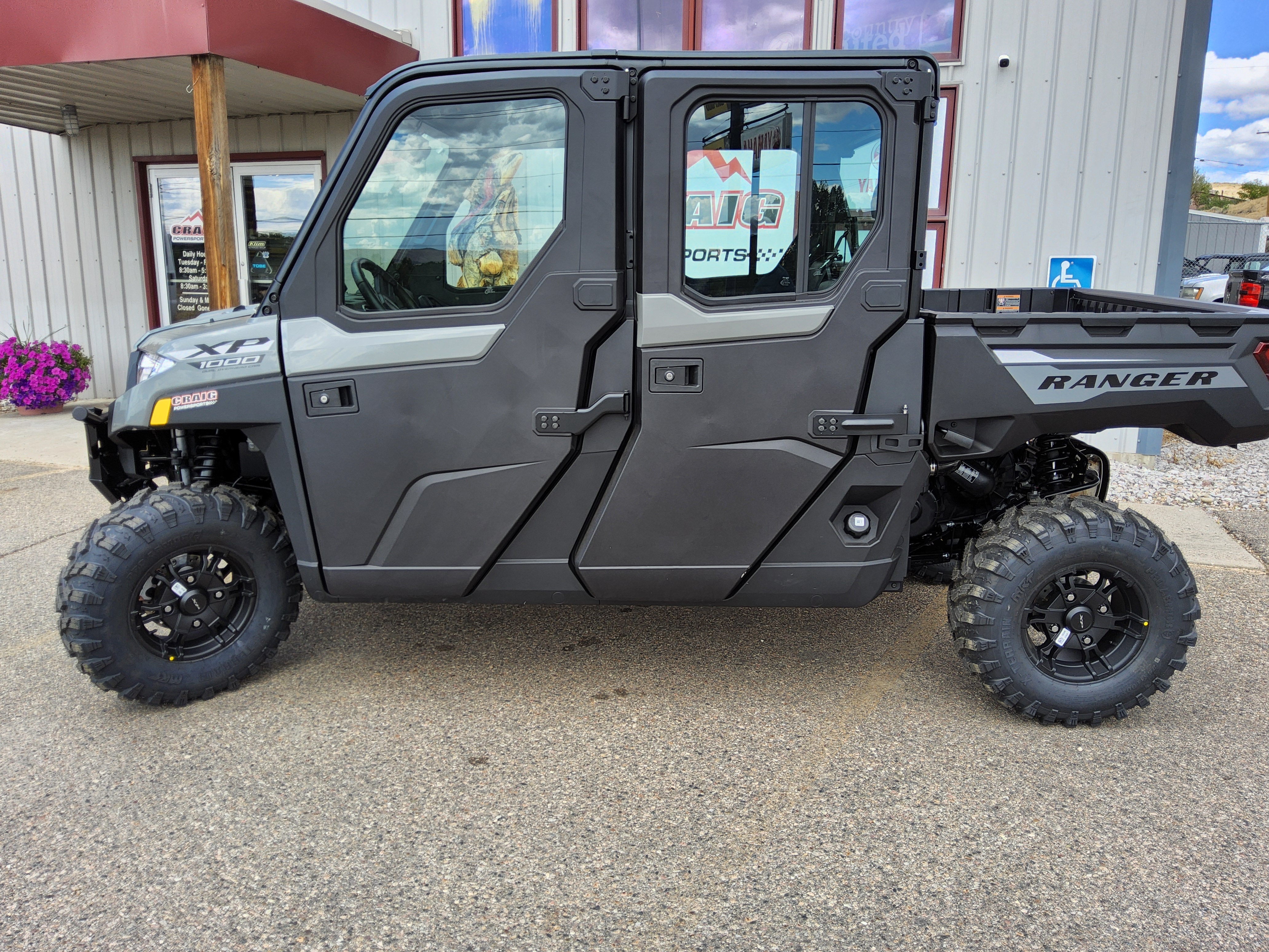 2027 POLARIS RANGER CREW XP 1000 CAB - AVALANCHE GRAY Enclosed Utility