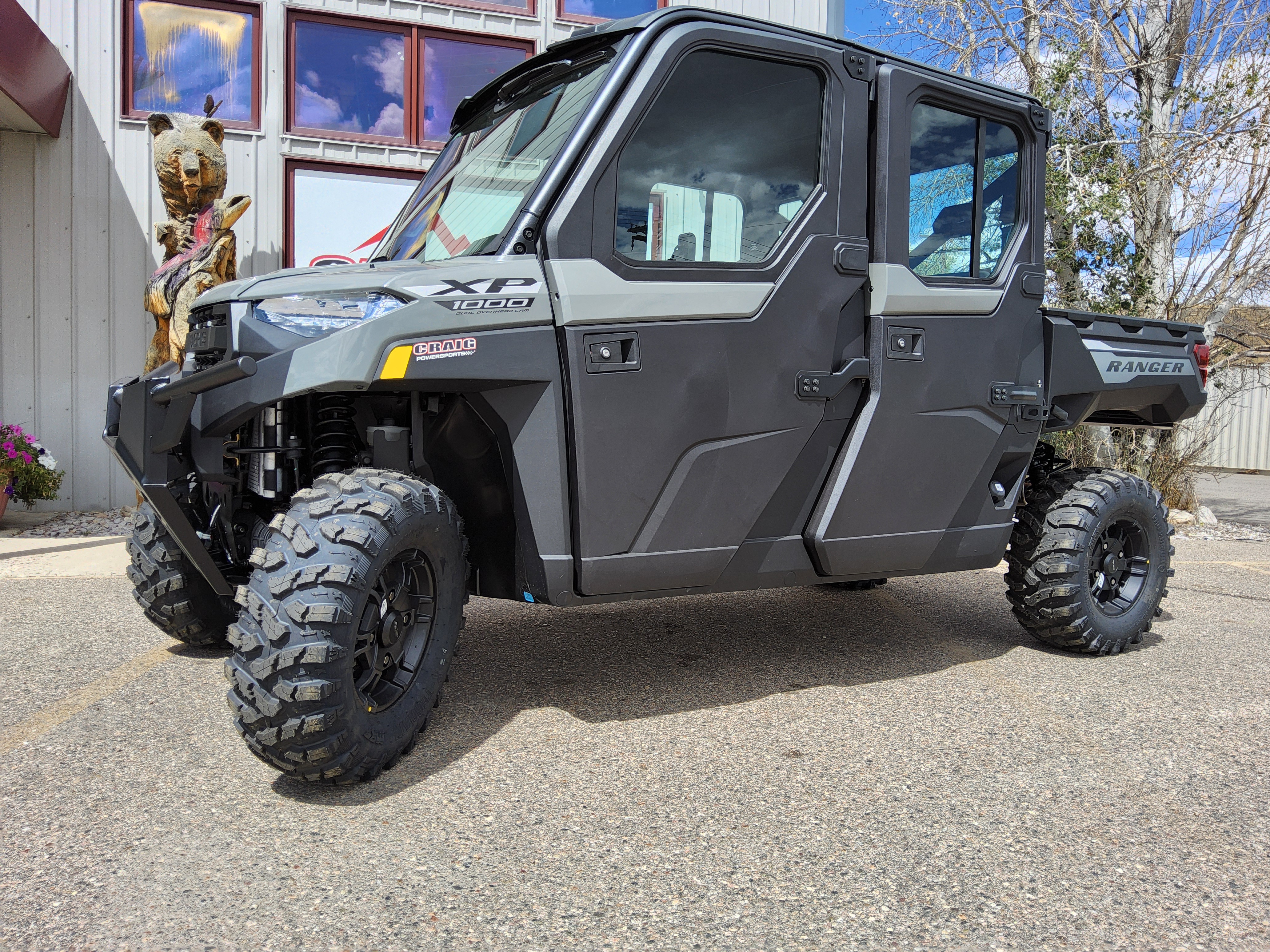 2027 POLARIS RANGER CREW XP 1000 CAB - AVALANCHE GRAY Enclosed Utility